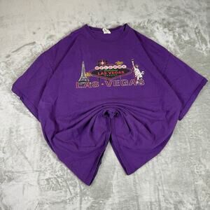 VTG Delta Magnum Weight purple Las Vegas stained streetwear tshirt mens XXL
